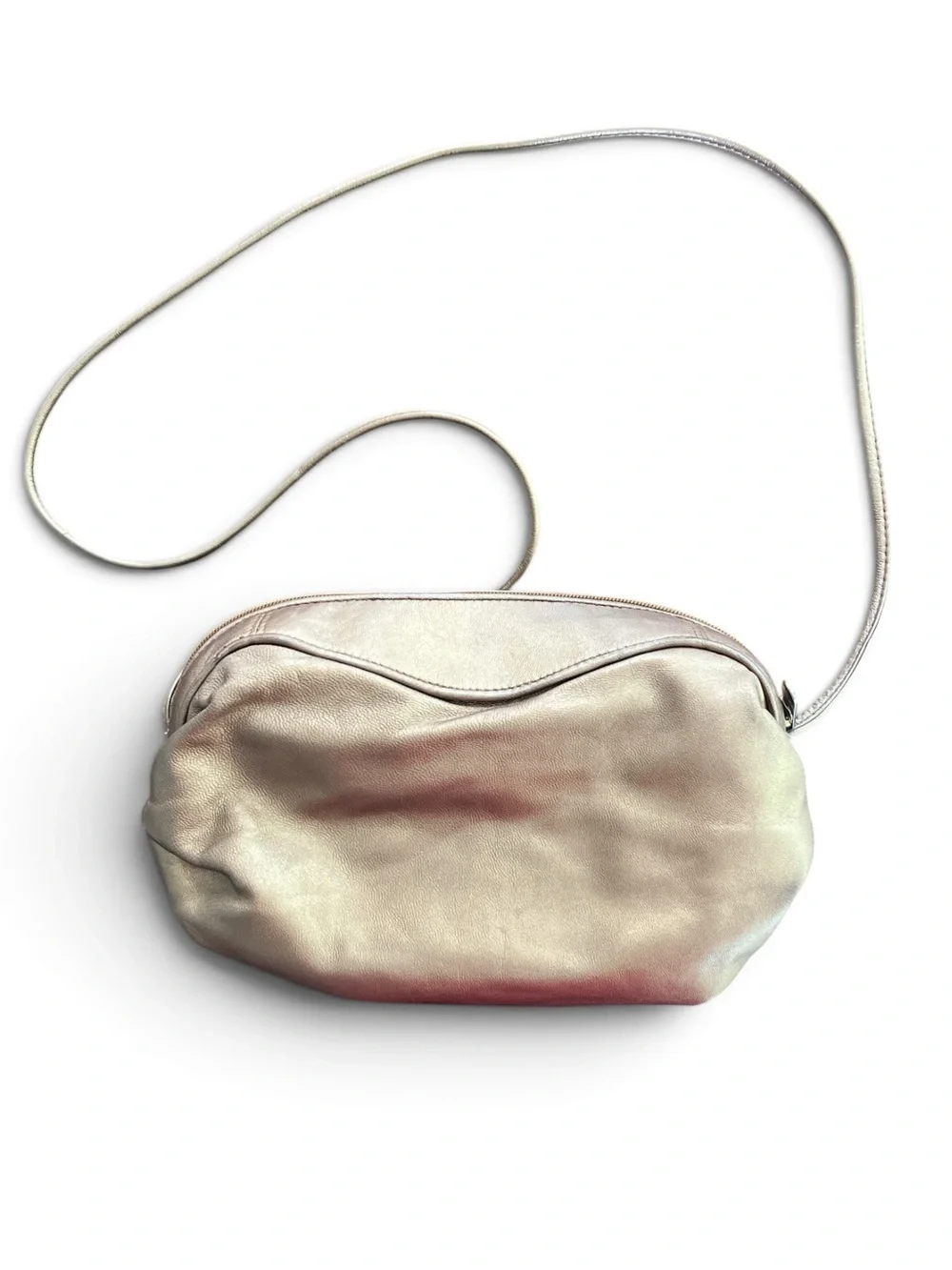Vintage Women’s Bronze J. Renee Leather Crossbody Bag